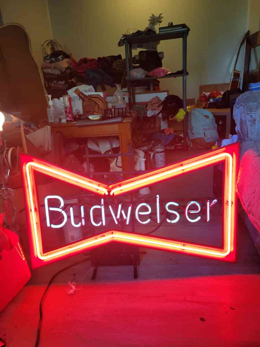 very rare vintage Budweiser neon beer Ad sign - Cleveland, Ohio