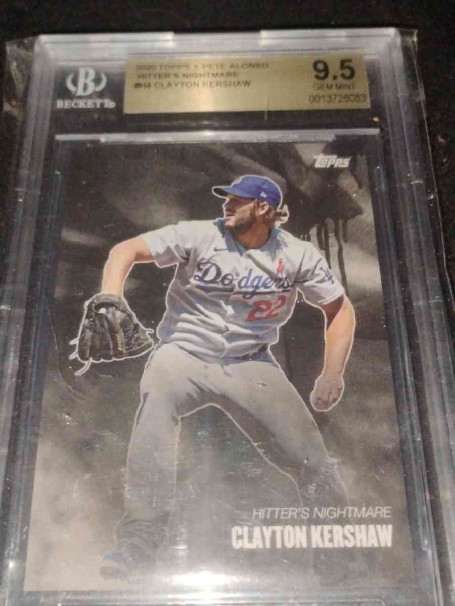 Clayton Kershaw Graded Baseball Card - Edison, New Jersey