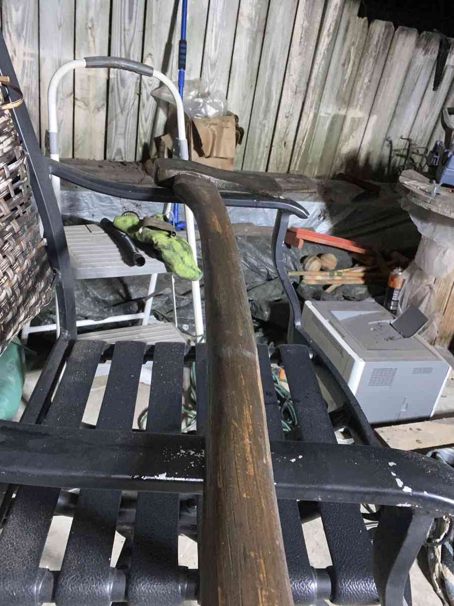 restored 1896 antique felling axe - Dalton, Georgia