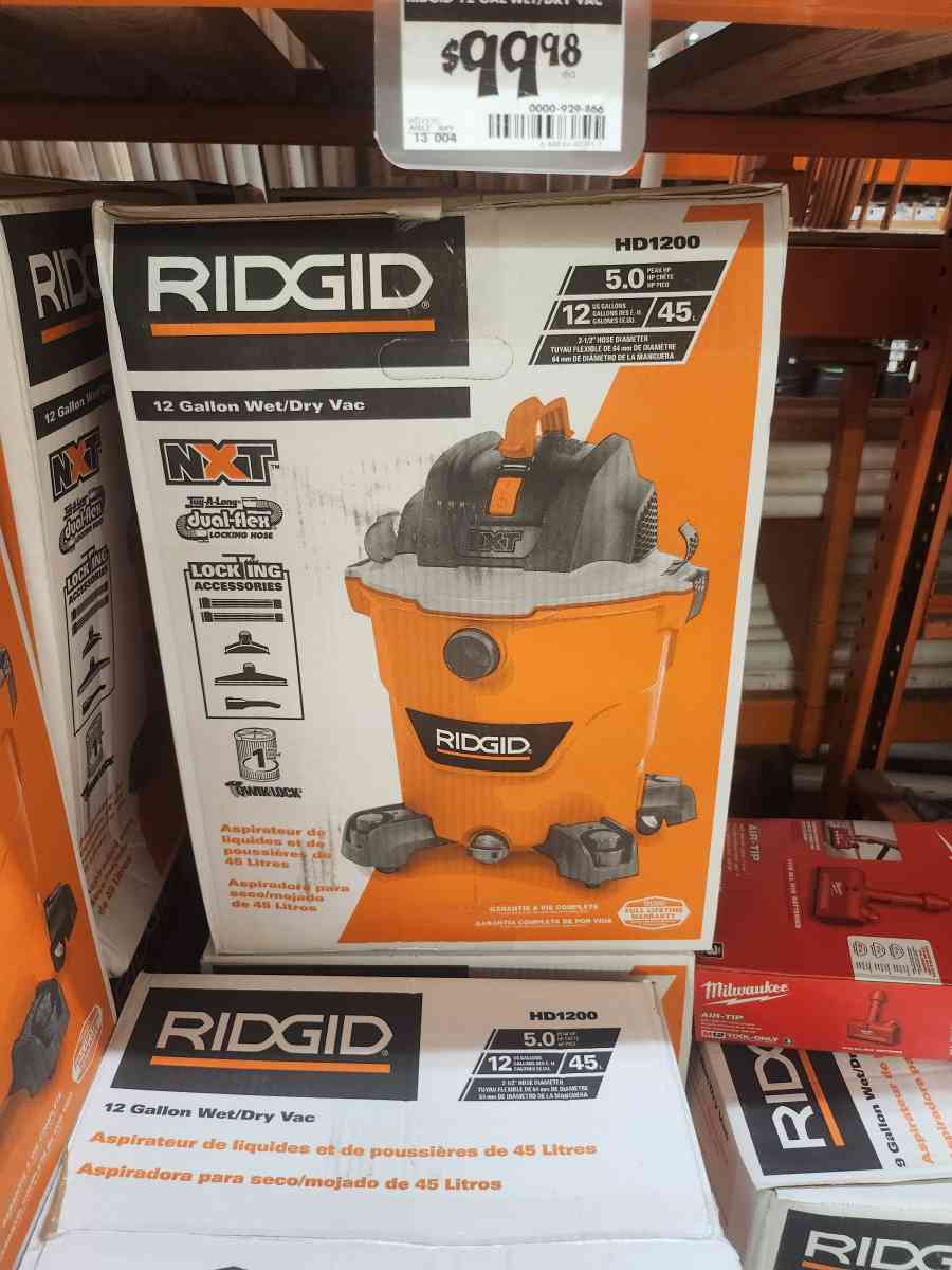 Ridgid 12 Gallon NXT Wet Dry Vac - Homosassa, Florida - FleaMarketBay