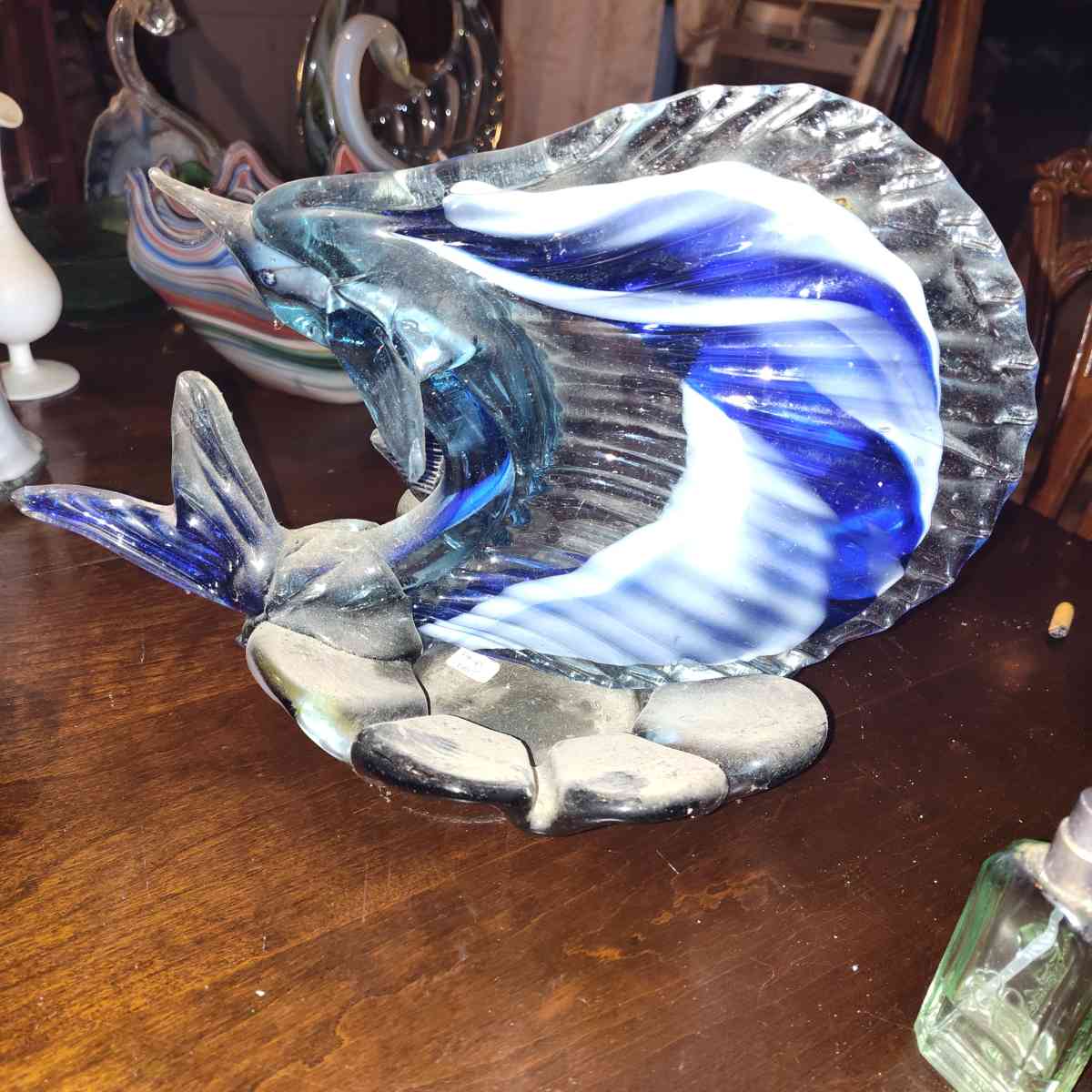 vintage Murano art glass sailfish - Bremen, Georgia