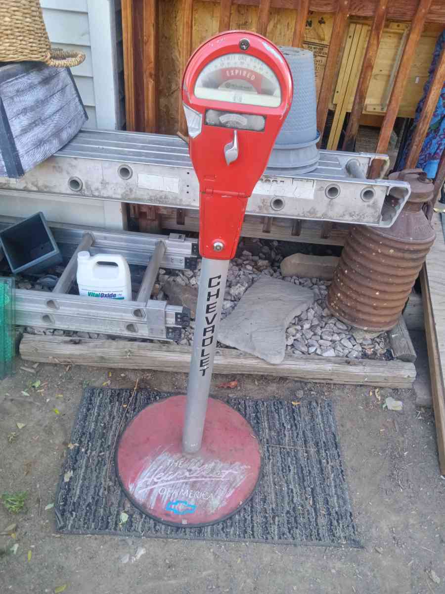 chevrolet vintage parking meter - Colorado Springs, Colorado