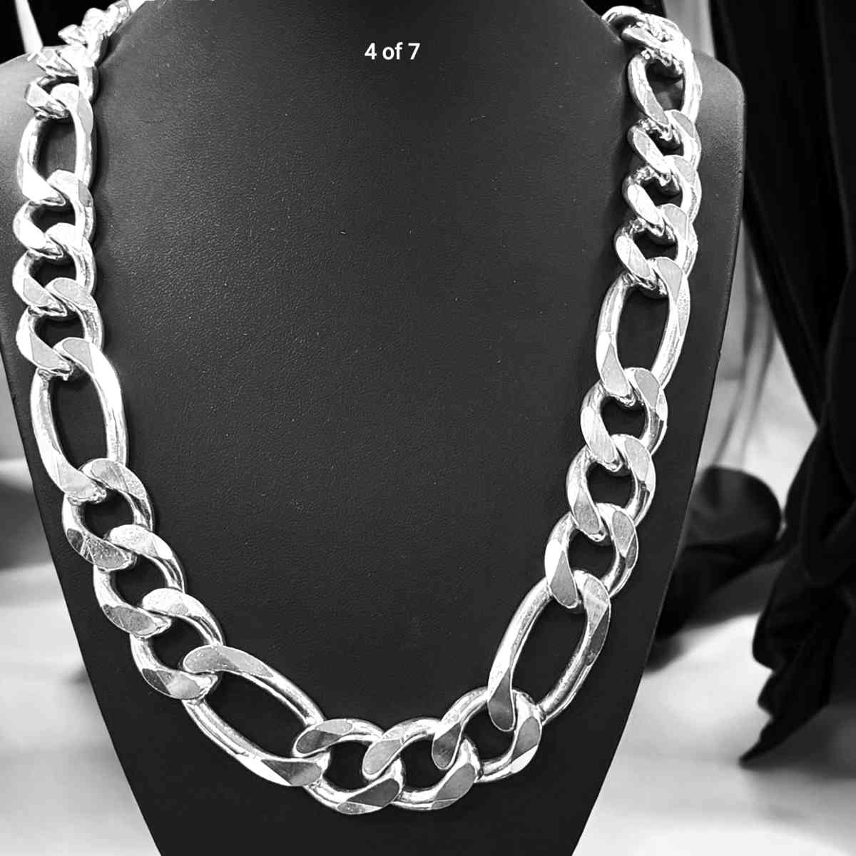 Solid Sterling silver Figarope Chain 290 grams - Honolulu, Hawaii - FleaMarketBay