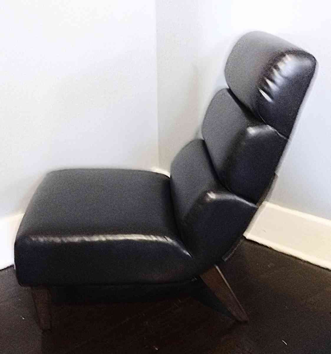 Black Faux LeatherAccent Chair NEW - Detroit, Michigan - FleaMarketBay