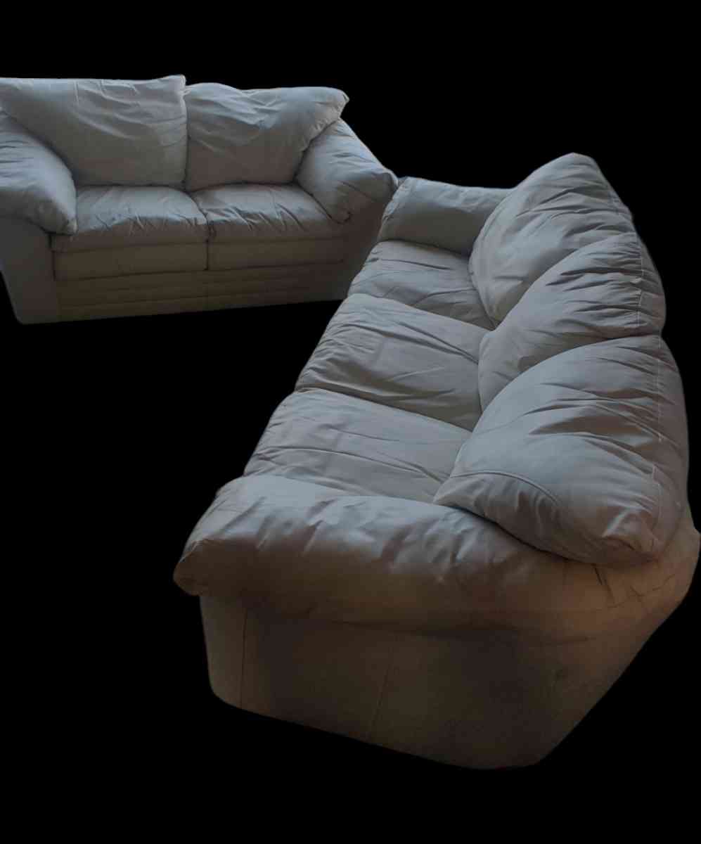 Leather Sofa and Loveseat