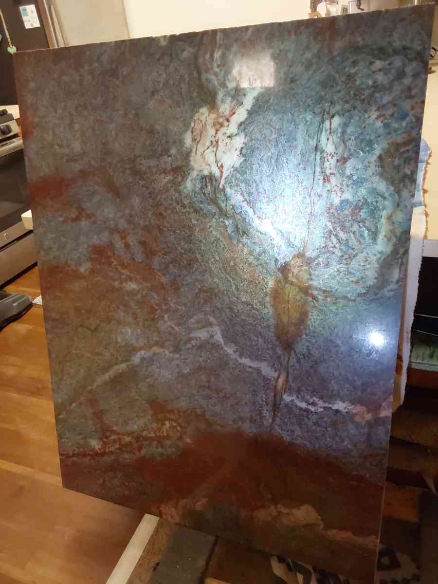 3ftX4ft blue louise van gogh granite slab - Santa Maria, California - FleaMarketBay