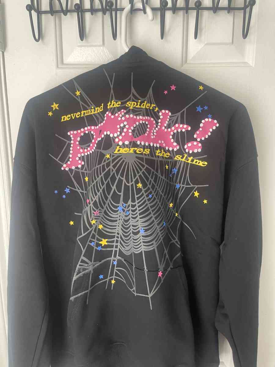 Black OG pink sp5der hoodie Authentic - Arlington, Texas - FleaMarketBay