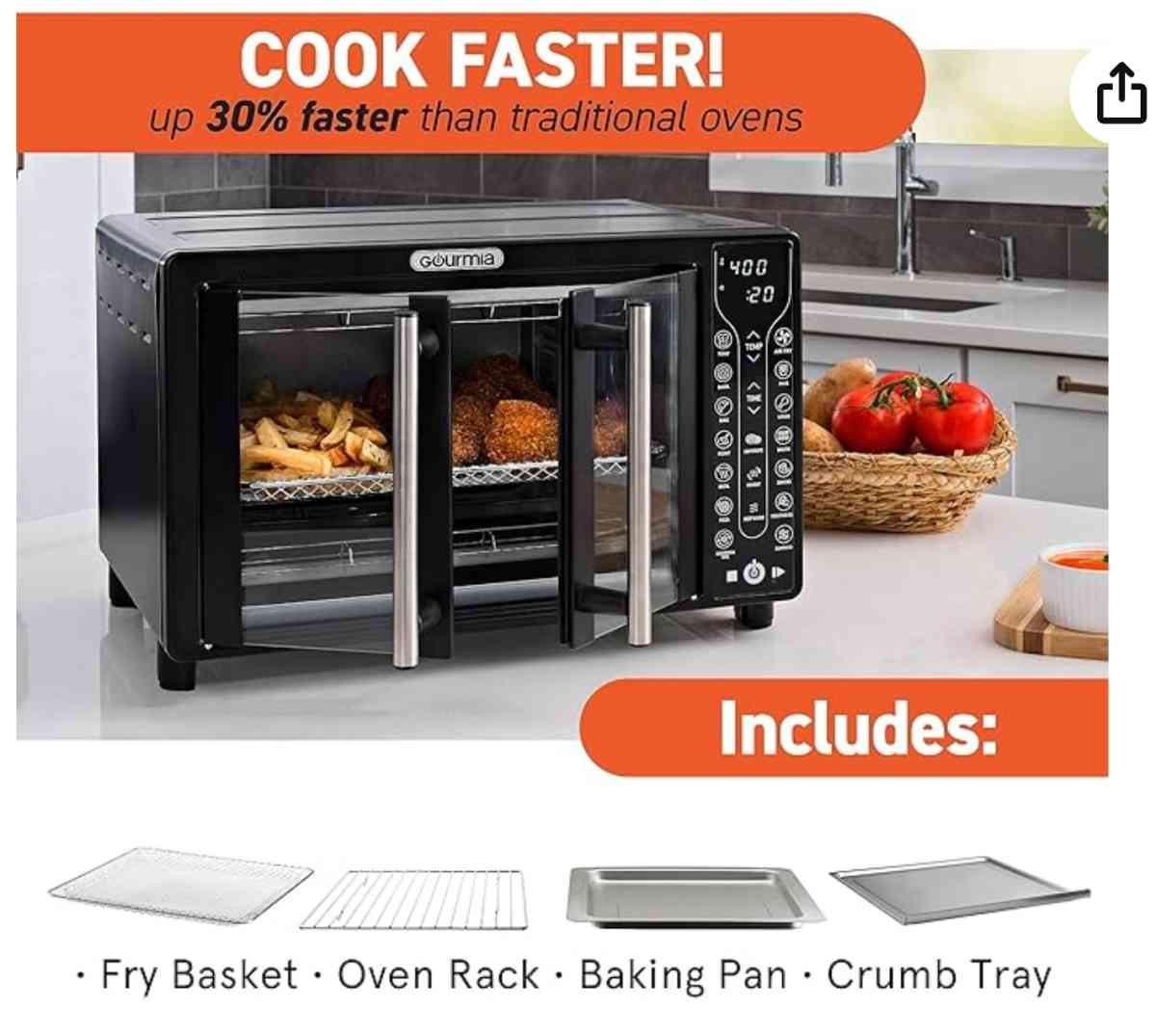 Gourmia Air Fryer Oven Combo - Calumet City, Illinois - FleaMarketBay