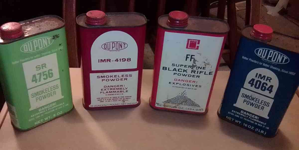 collection of gunpowder tins - Akron, Ohio - FleaMarketBay
