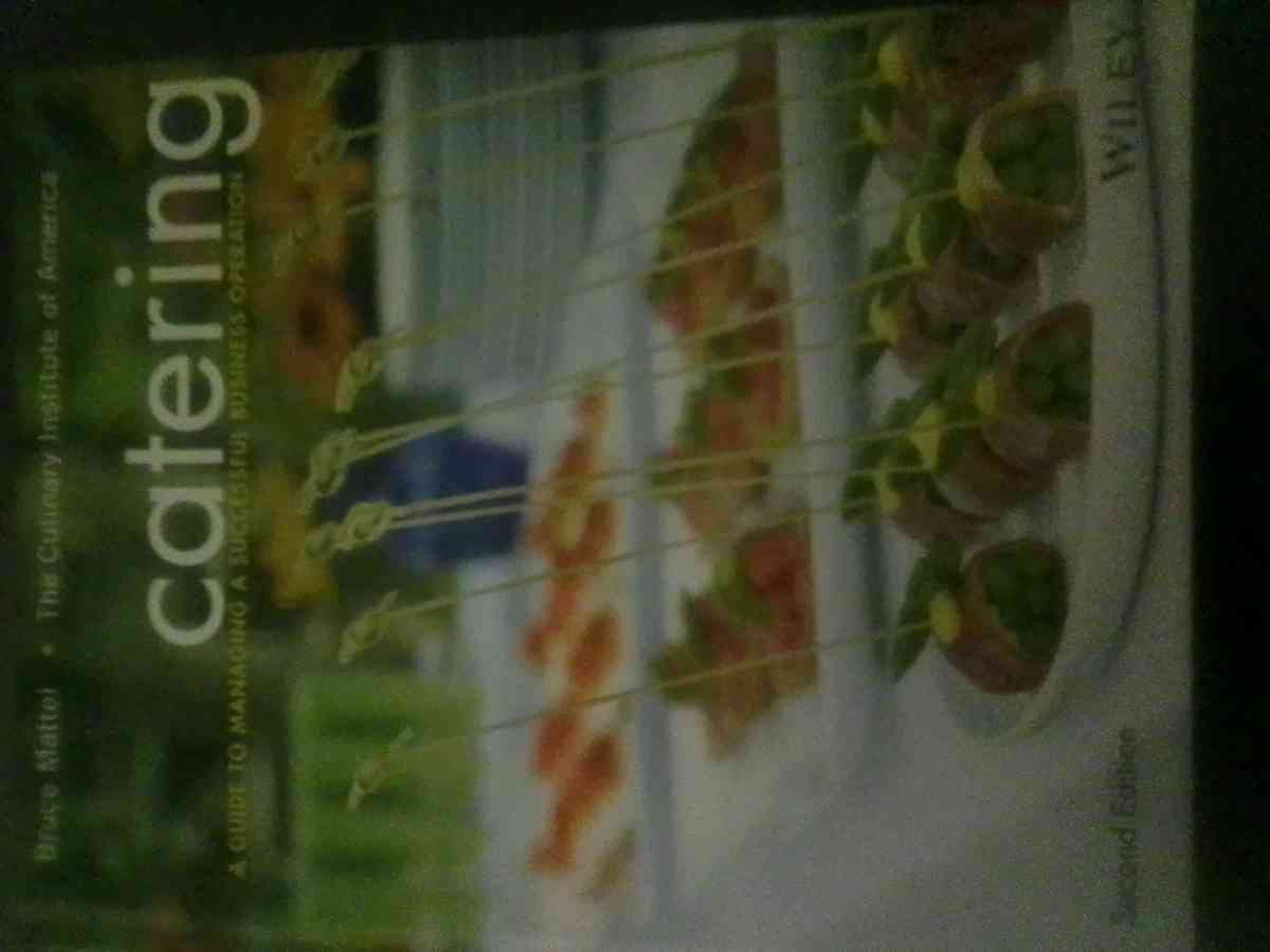 2nd Edition Catering Text Book from The Culinary Institute - Mingo Junction, Ohio - FleaMarketBay
