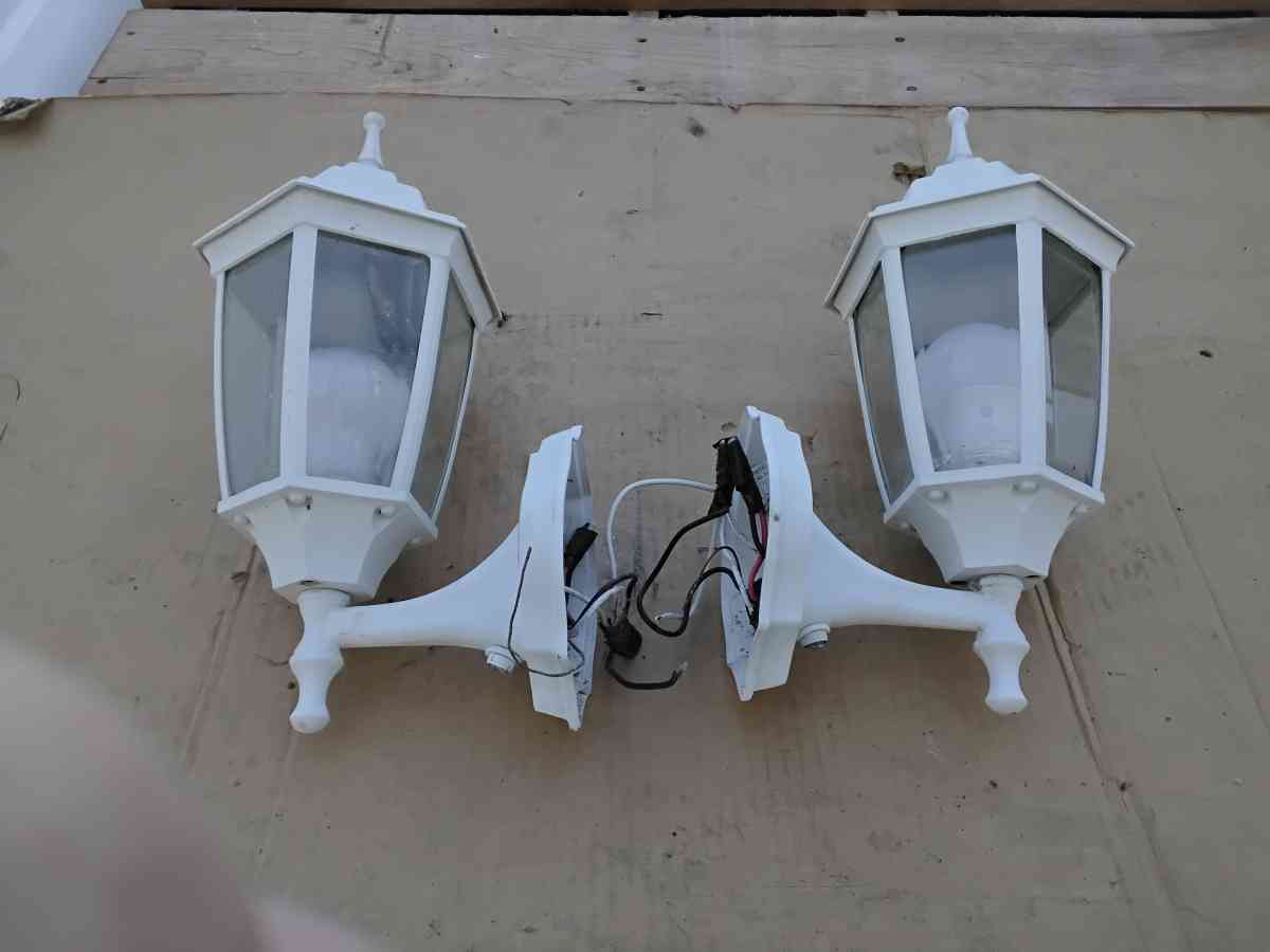 White WallMount Lighting Central Park StyleTwilight Sentinel - Williamstown, New Jersey - FleaMarketBay