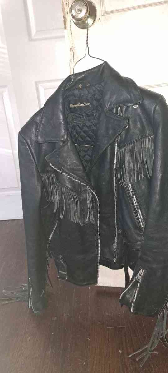 HARLEY DAVIDSONleather tassle coat and vest - Richmond, Virginia - FleaMarketBay