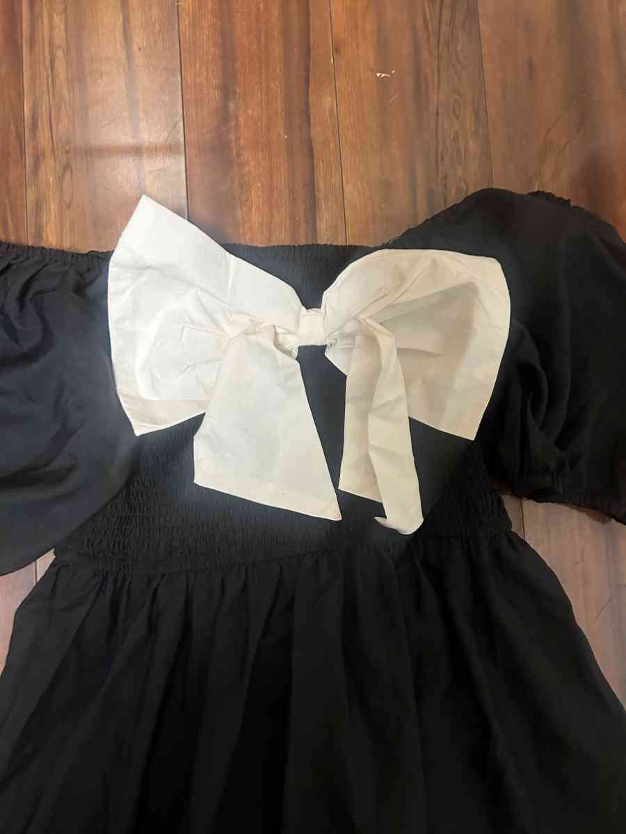 Long black Vintage Summer dress - Brentwood, New York - FleaMarketBay