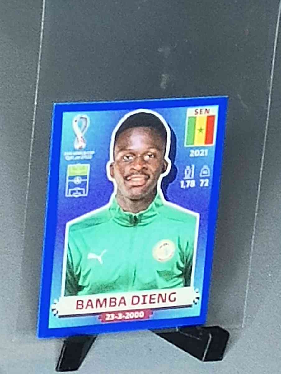 2022 world cup Qatar mini sticker blue border 6 players - Chatham, Illinois - FleaMarketBay