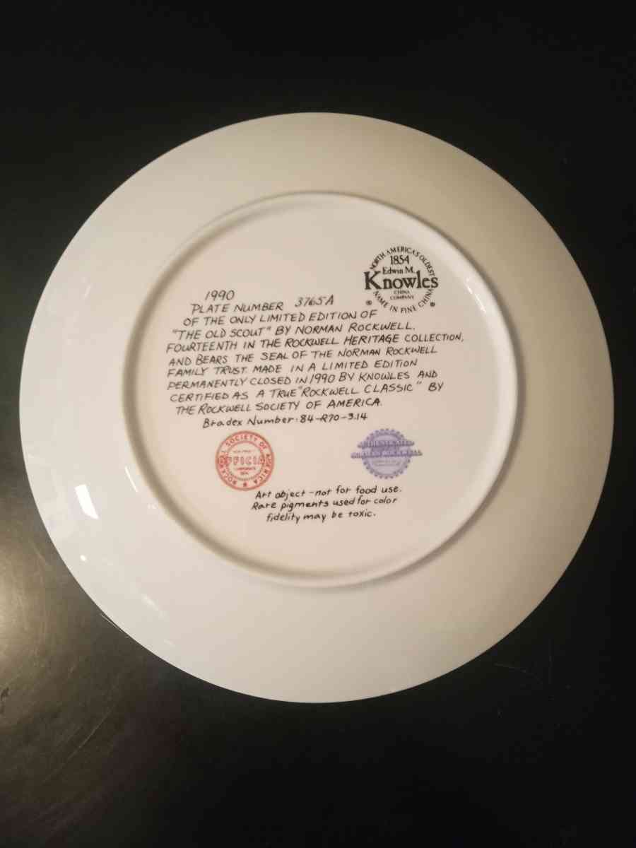 Vintage Norman Rockwell Collectable Plate - Colorado Springs, Colorado - FleaMarketBay
