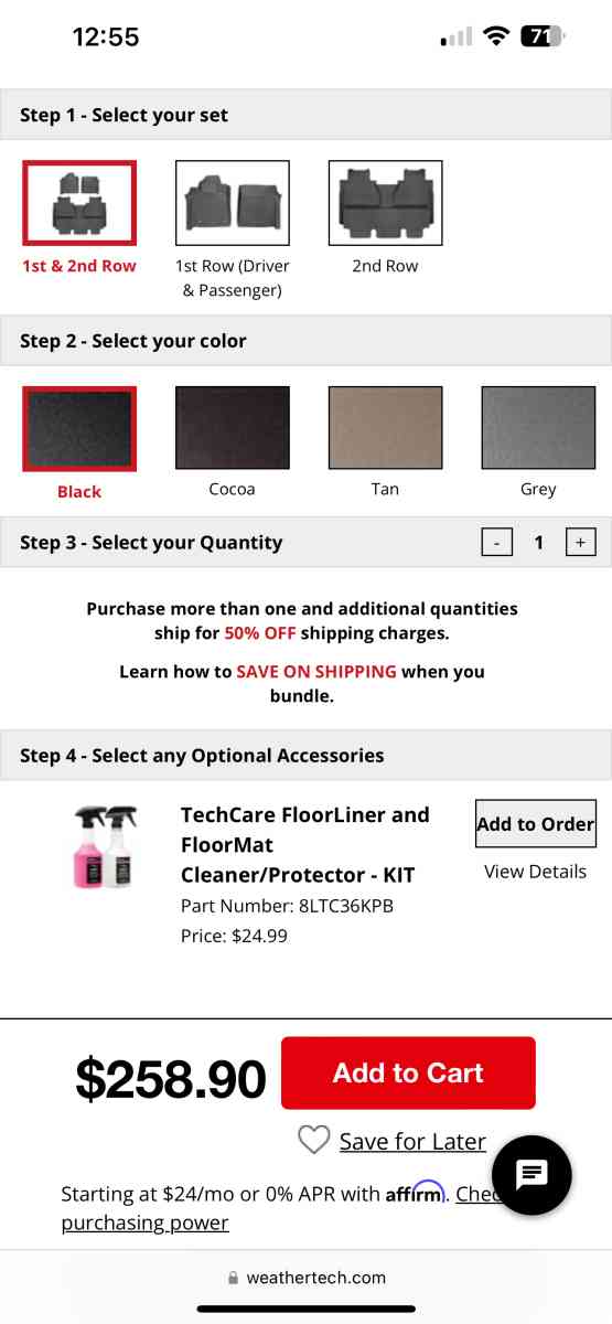 2019 Toyota Tundra TRD PRO Floor Liners - Lafayette, Louisiana - FleaMarketBay