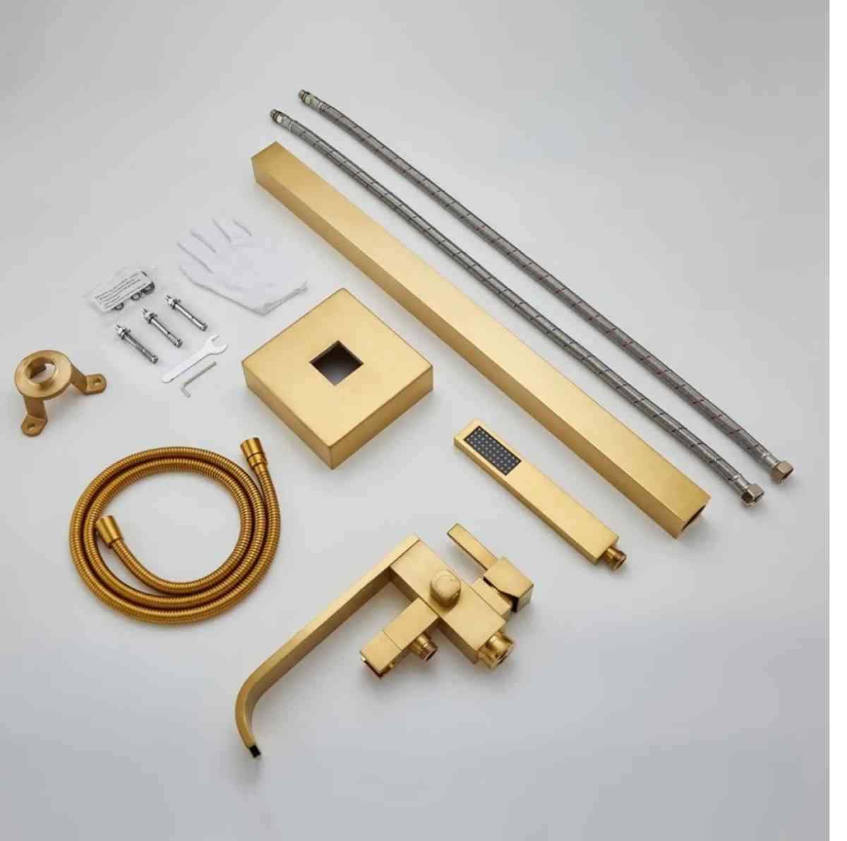 Bathtub Faucet With Brass Handle And Single Handed Shower - Houston, Texas - FleaMarketBay