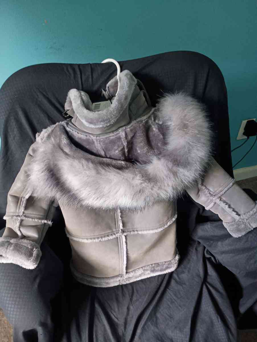 Faux Leather Faux Fur Toddler Coat - Acworth, Georgia