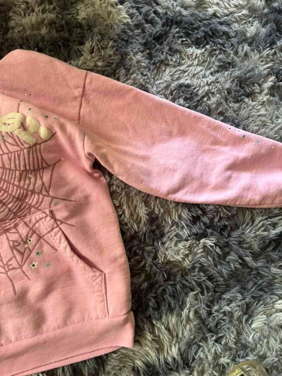 Pink Sp5der Hoodie text me before buying - Willingboro, New Jersey - FleaMarketBay