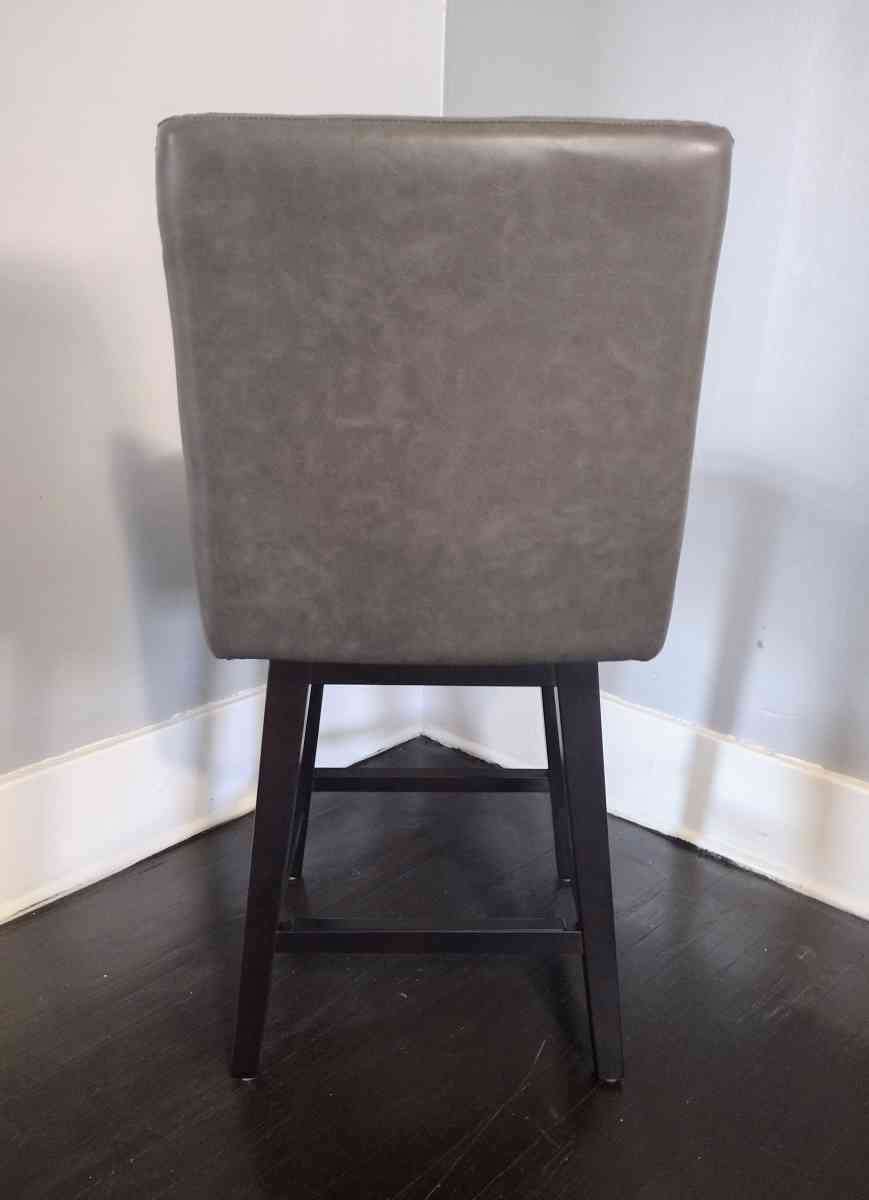 Lissa Retro Gray Swivel Bar Counter Stool - Detroit, Michigan - FleaMarketBay