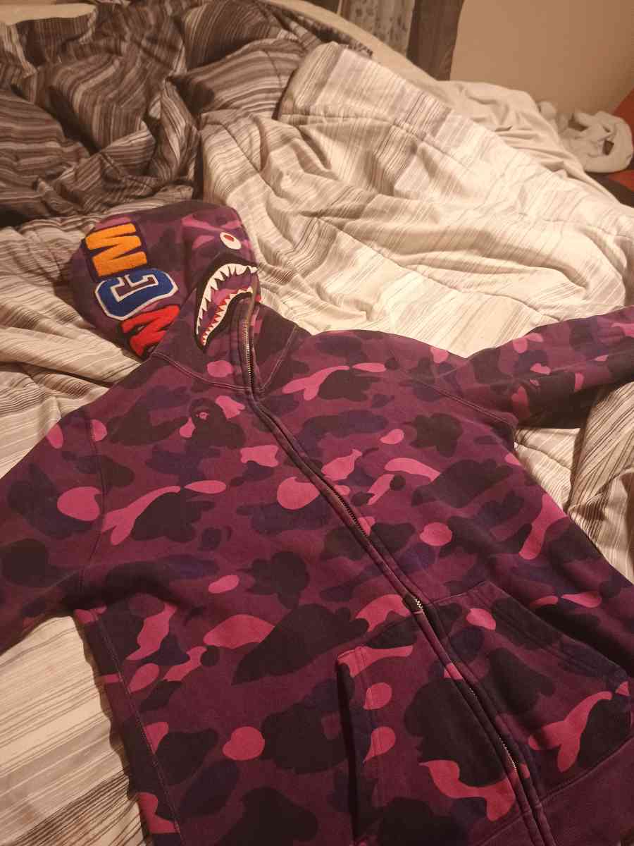 Purple Bape Full Zip Jacket - Harlem, Georgia - FleaMarketBay