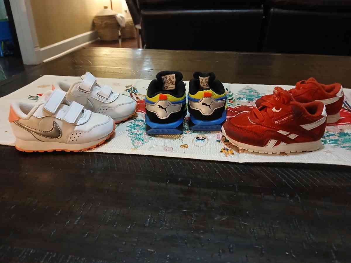Lot of baby shoes Nike Reebok and Puma 4C - Indianapolis, Indiana - FleaMarketBay