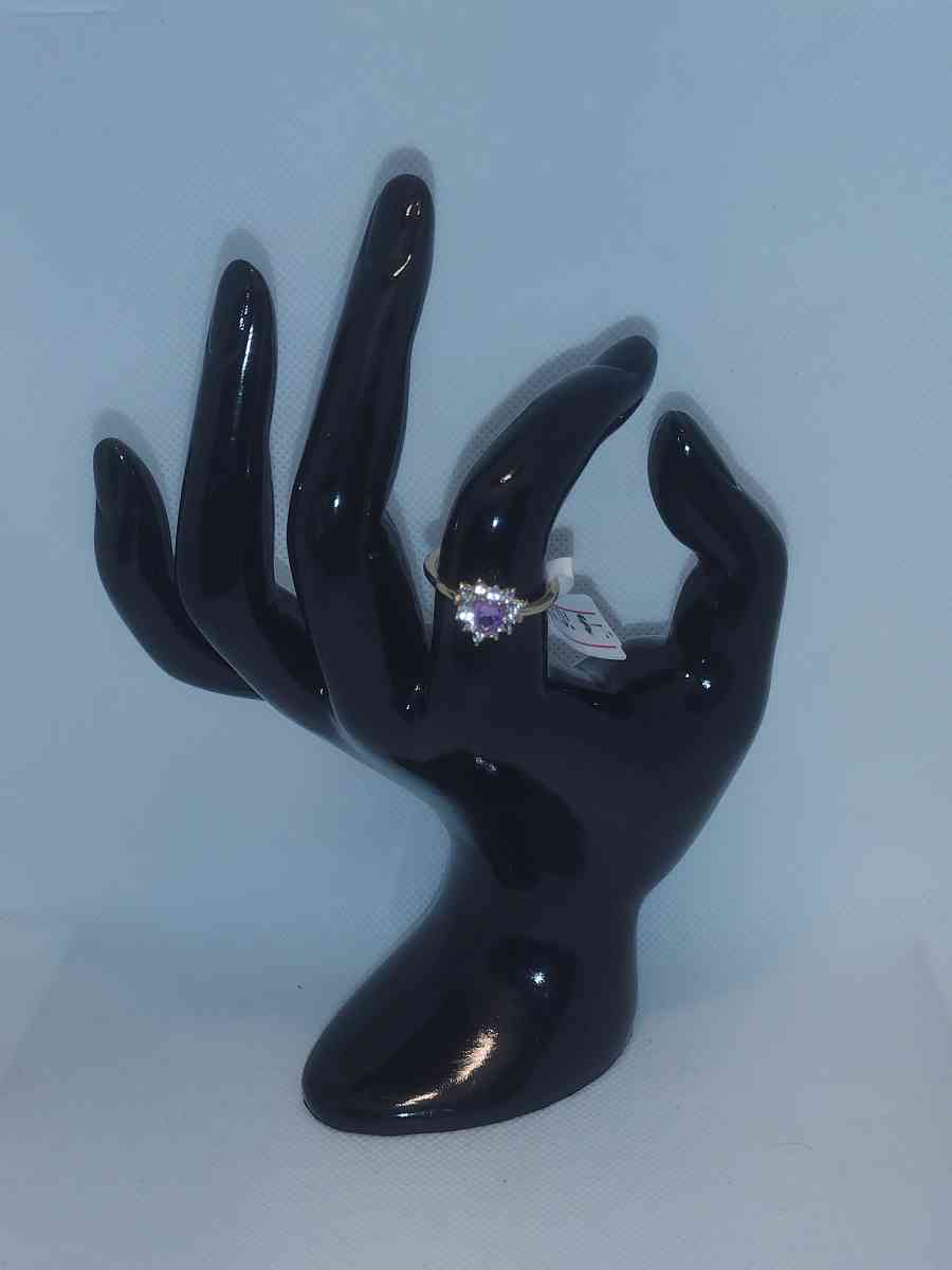 Purple White Heart Chic Rhinestone Ring - Roanoke, Virginia - FleaMarketBay