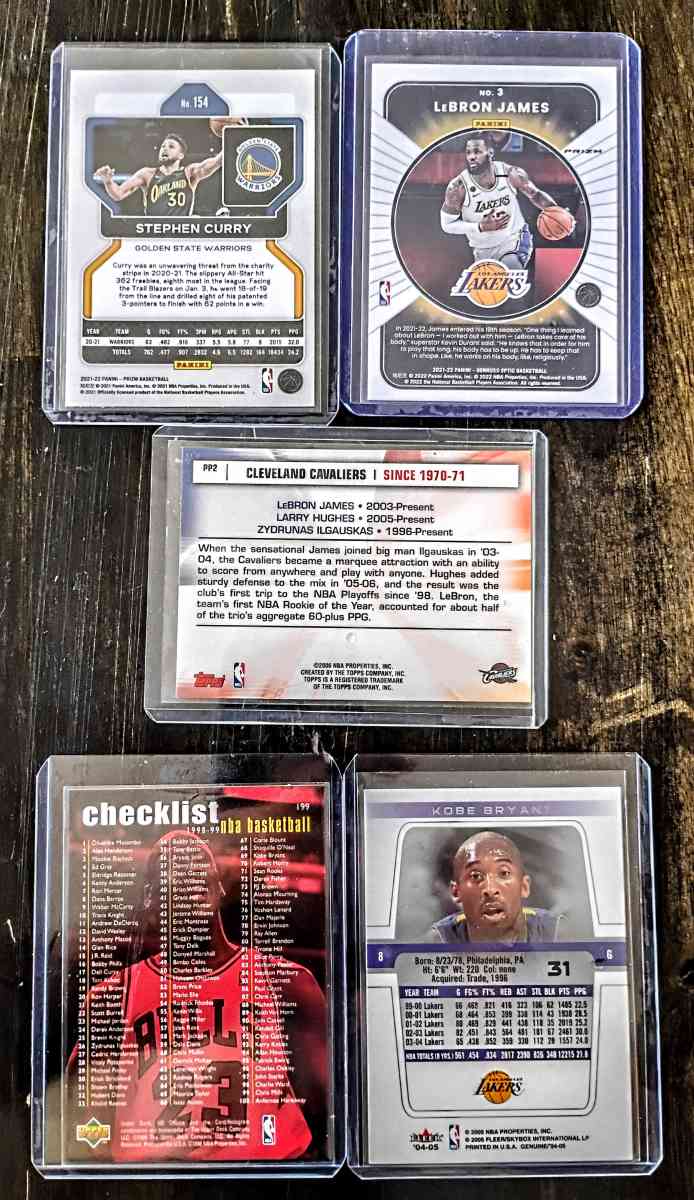 Michael Jordan K Bryant S Curry L james 5 lot - San Antonio, Texas - FleaMarketBay