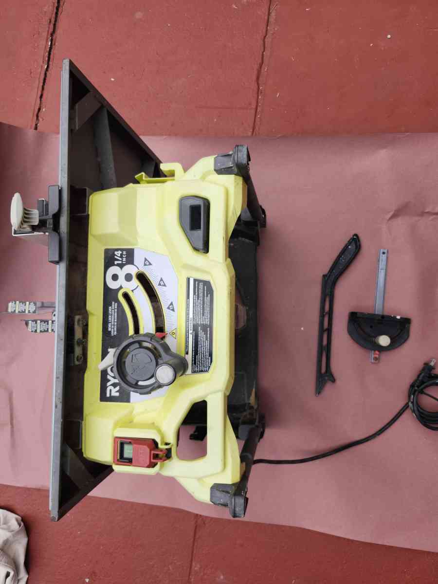 RYOBI13 Amp 814 in Compact Portable Corded Jobsite Table Saw - West Palm Beach, Florida - FleaMarketBay
