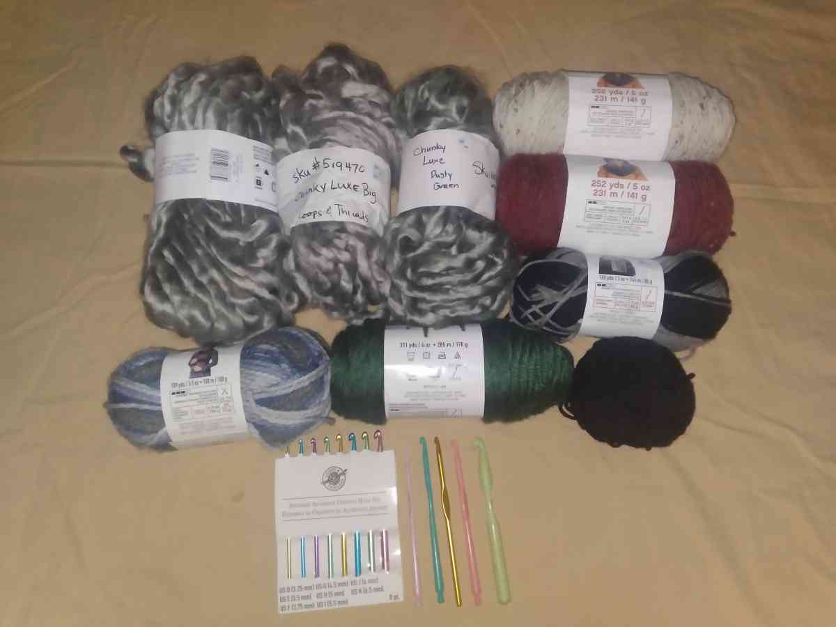 Yarn and Crochet Hooks - Aurora, Colorado - FleaMarketBay