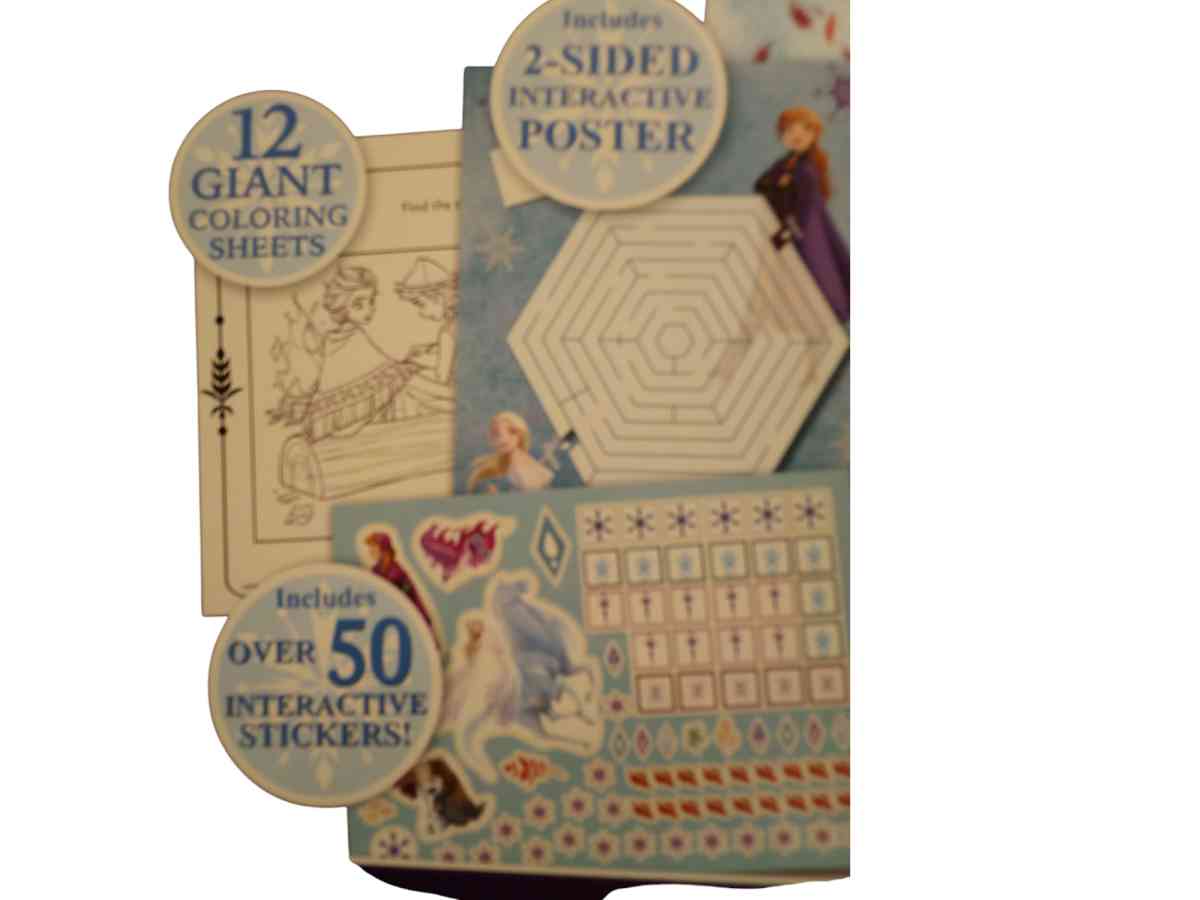 DISNEYS FROZEN ACTIVITY SET INCLUDES 2 SIDED INTERACT POSTER - Sanford, Florida - FleaMarketBay