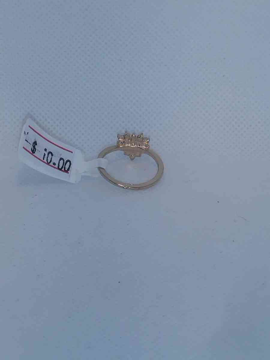 Purple White Heart Chic Rhinestone Ring - Roanoke, Virginia - FleaMarketBay