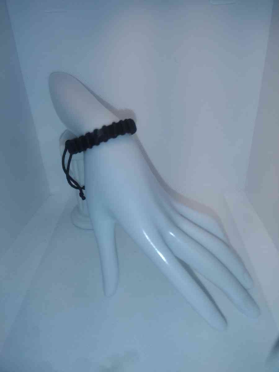 Faux Leather Bracelet back stitch black - Roanoke, Virginia