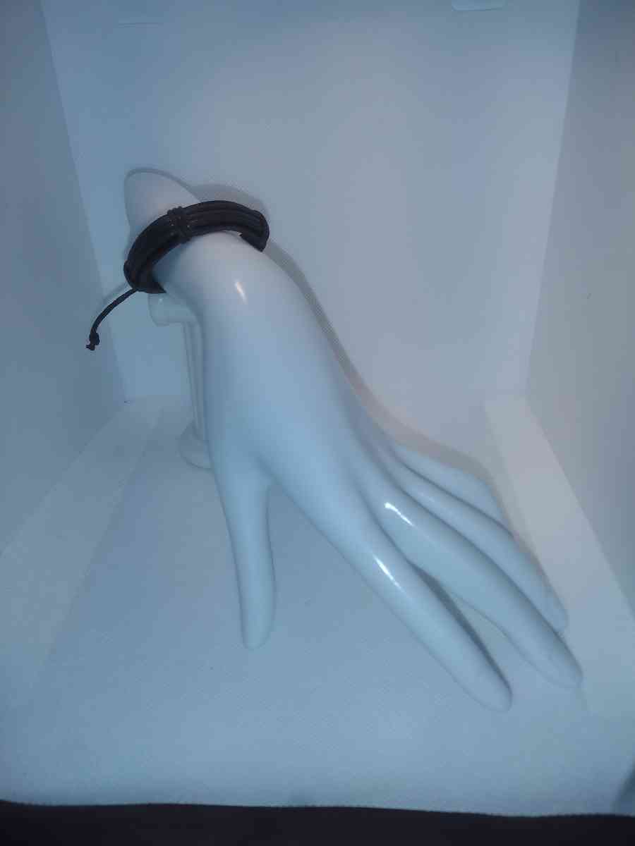 Faux Leather Bracelet 3 Cord Brown - Roanoke, Virginia