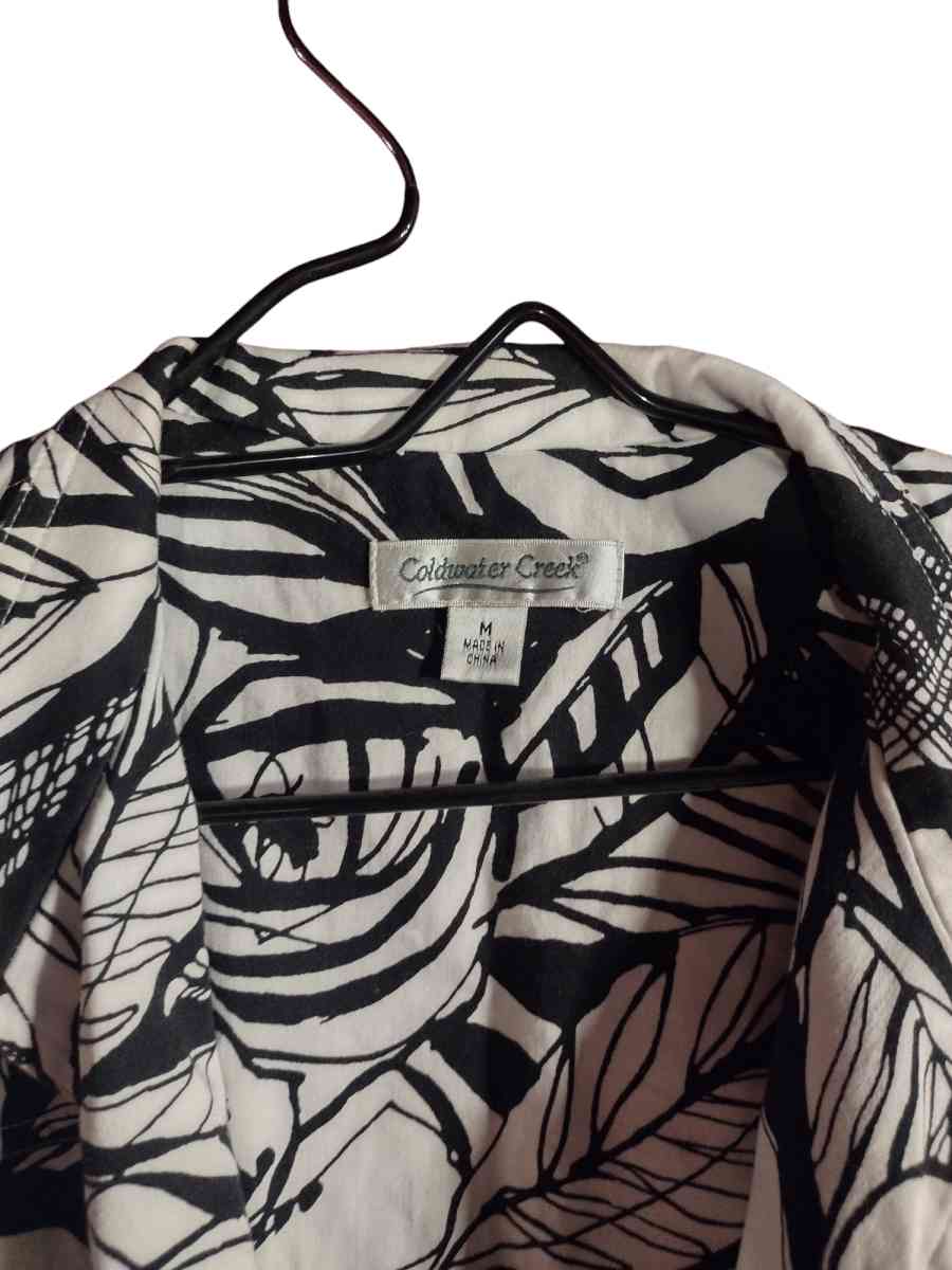 Coldwater Creek black and white floral jacket - Saint Louis, Missouri - FleaMarketBay