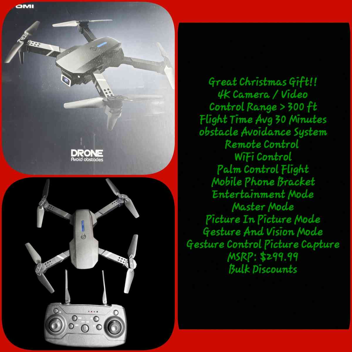 Drone 4K Camera Video I WIFI And Remote Control I RRR Drones - Rock Island, Tennessee