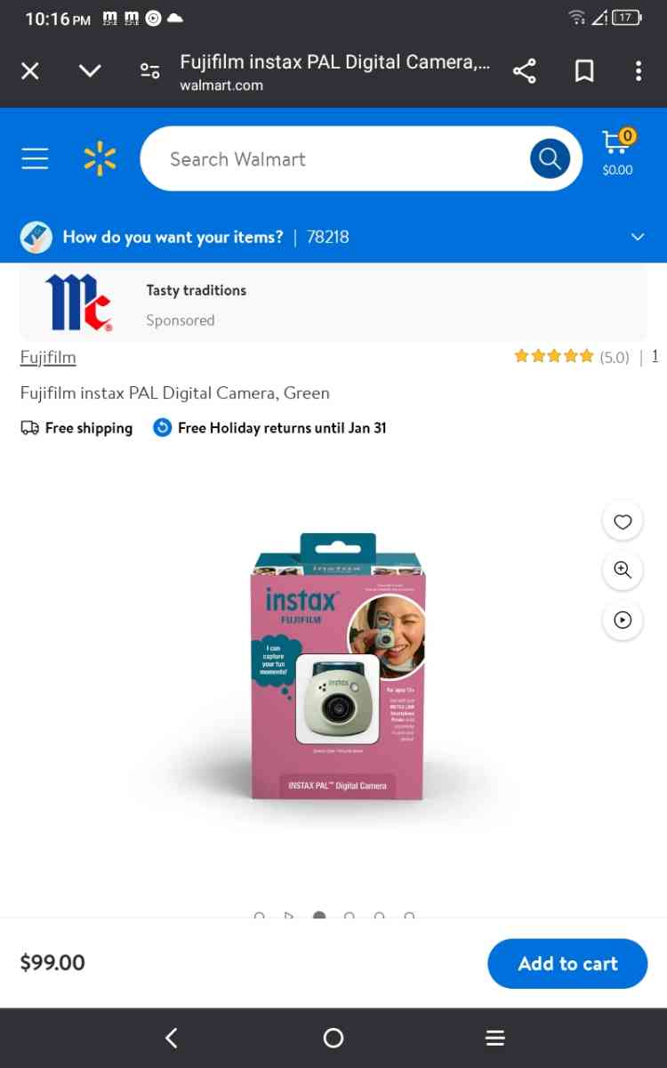 Instax Pal digital camera - San Antonio, Texas - FleaMarketBay