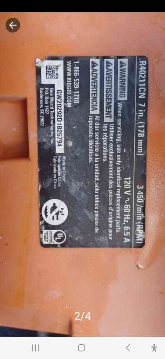 RIDGID Sierra de azulejos hmedo - West Palm Beach, Florida - FleaMarketBay