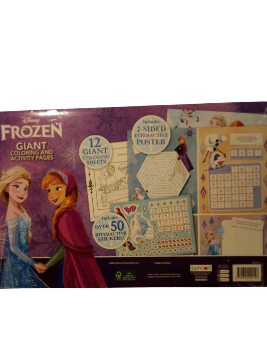 DISNEYS FROZEN ACTIVITY SET INCLUDES 2 SIDED INTERACT POSTER - Sanford, Florida - FleaMarketBay