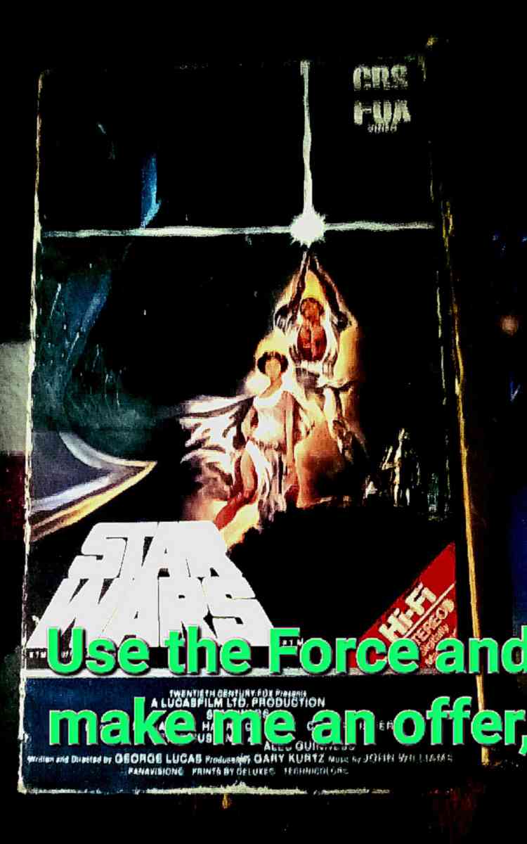 VHS of STAR WARS original  movie