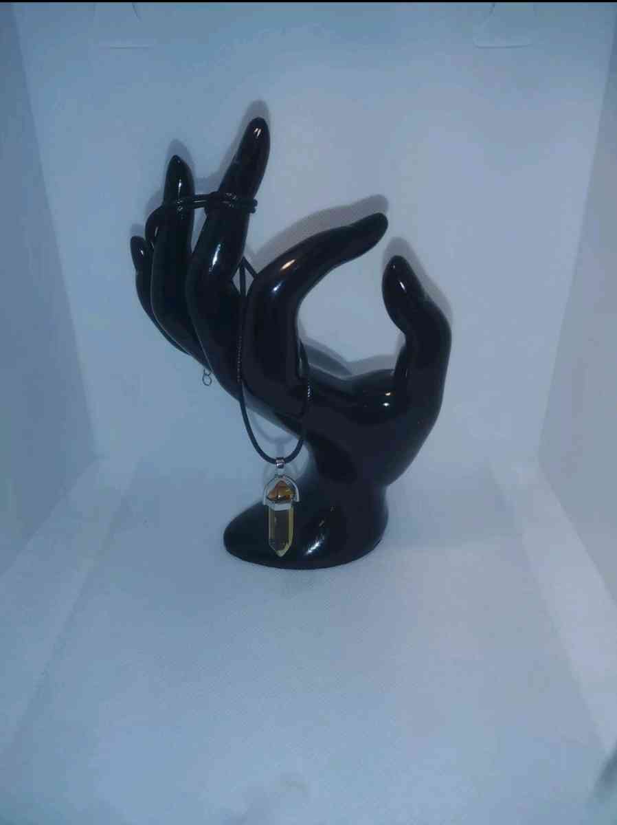 Citrine Glass Pendant Necklace - Roanoke, Virginia