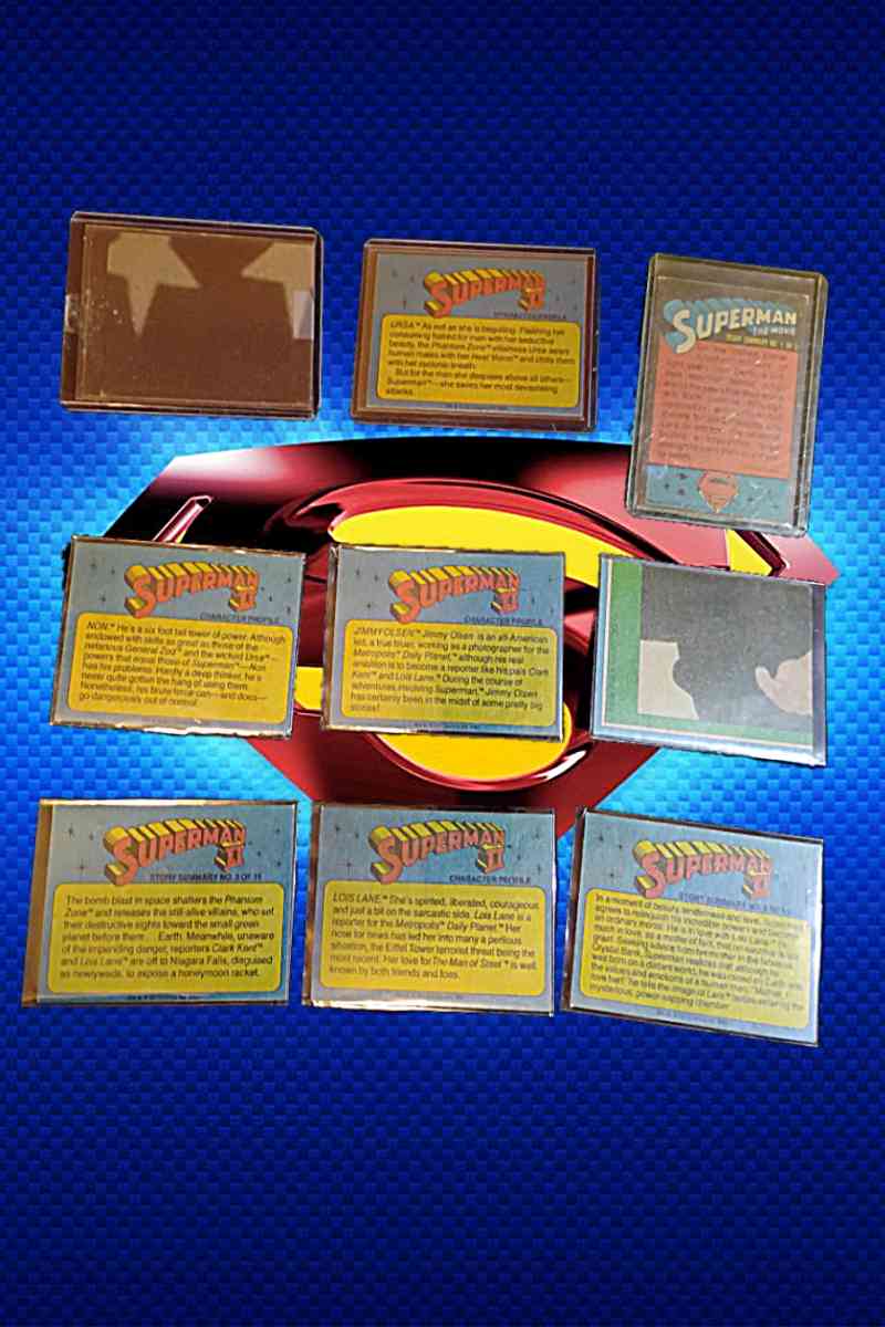 original 1978 Superman the movie card lot - San Augustine, Texas - FleaMarketBay