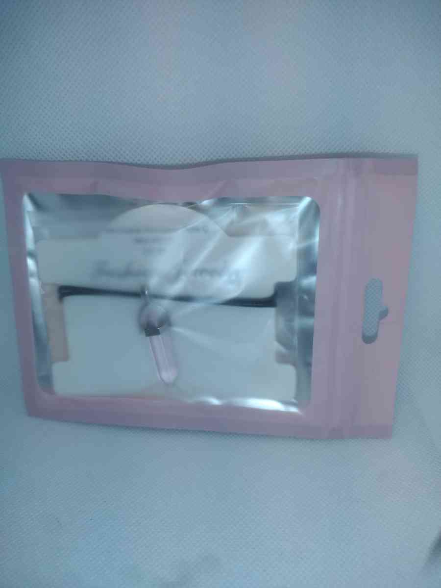 Rose Quartz Glass Pendant Necklace - Roanoke, Virginia - FleaMarketBay