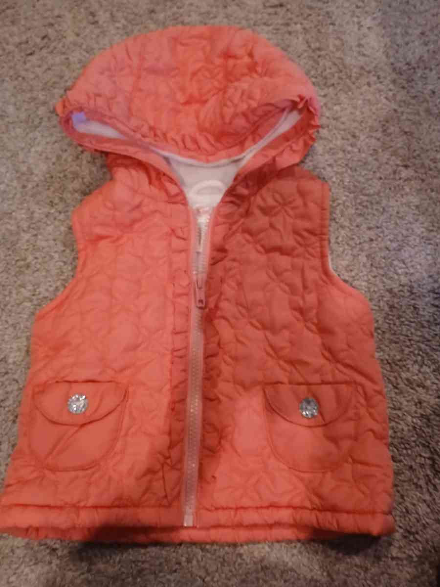 Gymboree Toddler Girls Peach Quilted Hooded Vest - Demopolis, Alabama