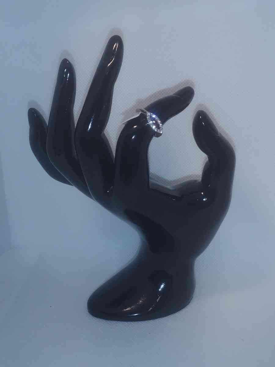 Onyx Eye Chic Rhinestone Ring - Roanoke, Virginia - FleaMarketBay