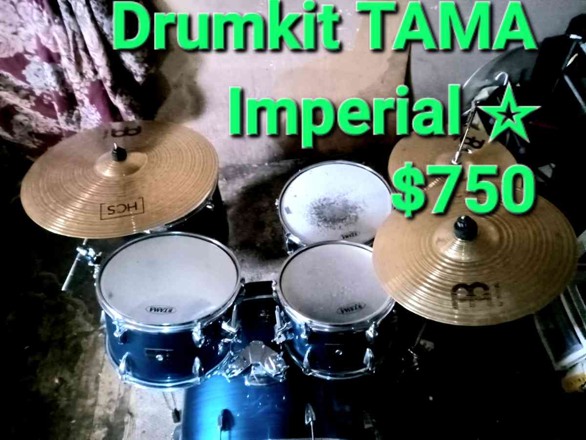 Drumkit TAMA Imperial star5 piece and  hi hats and 2 cymbals - Pueblo, Colorado - FleaMarketBay