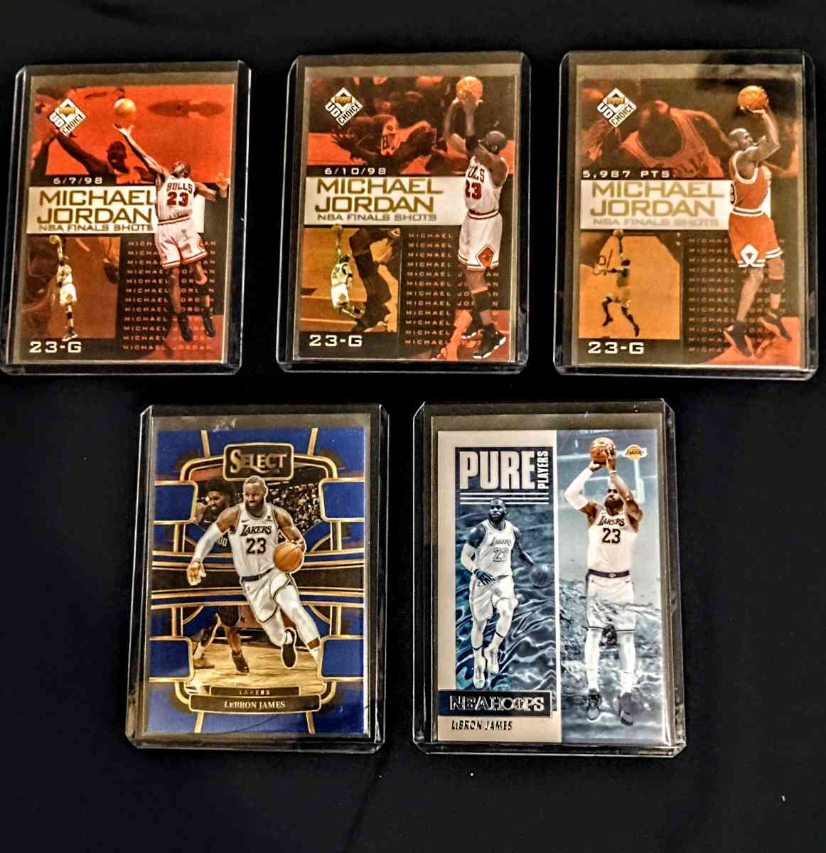 original Michael Jordan LeBron James 5 car lot