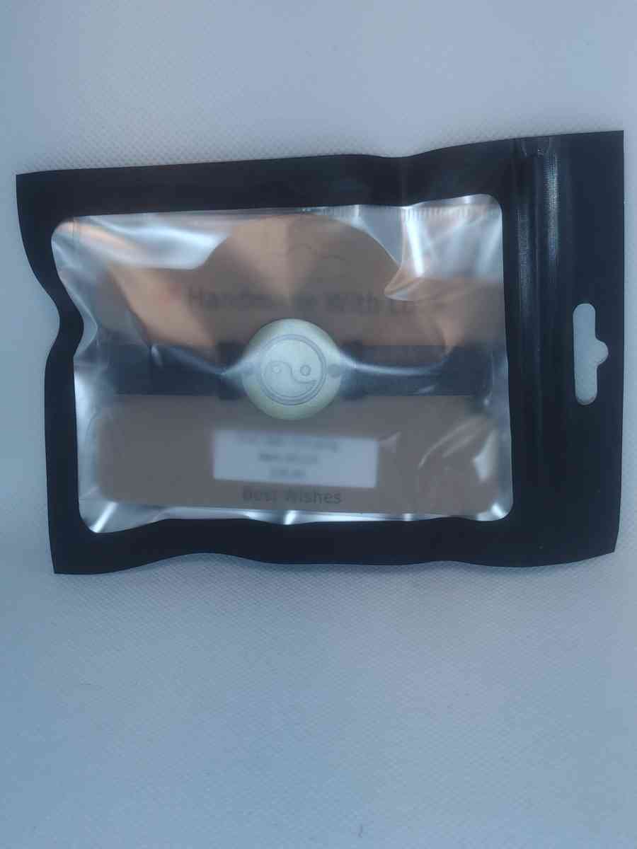 Black Yinyang Leather Bracelet VCB - Roanoke, Virginia - FleaMarketBay