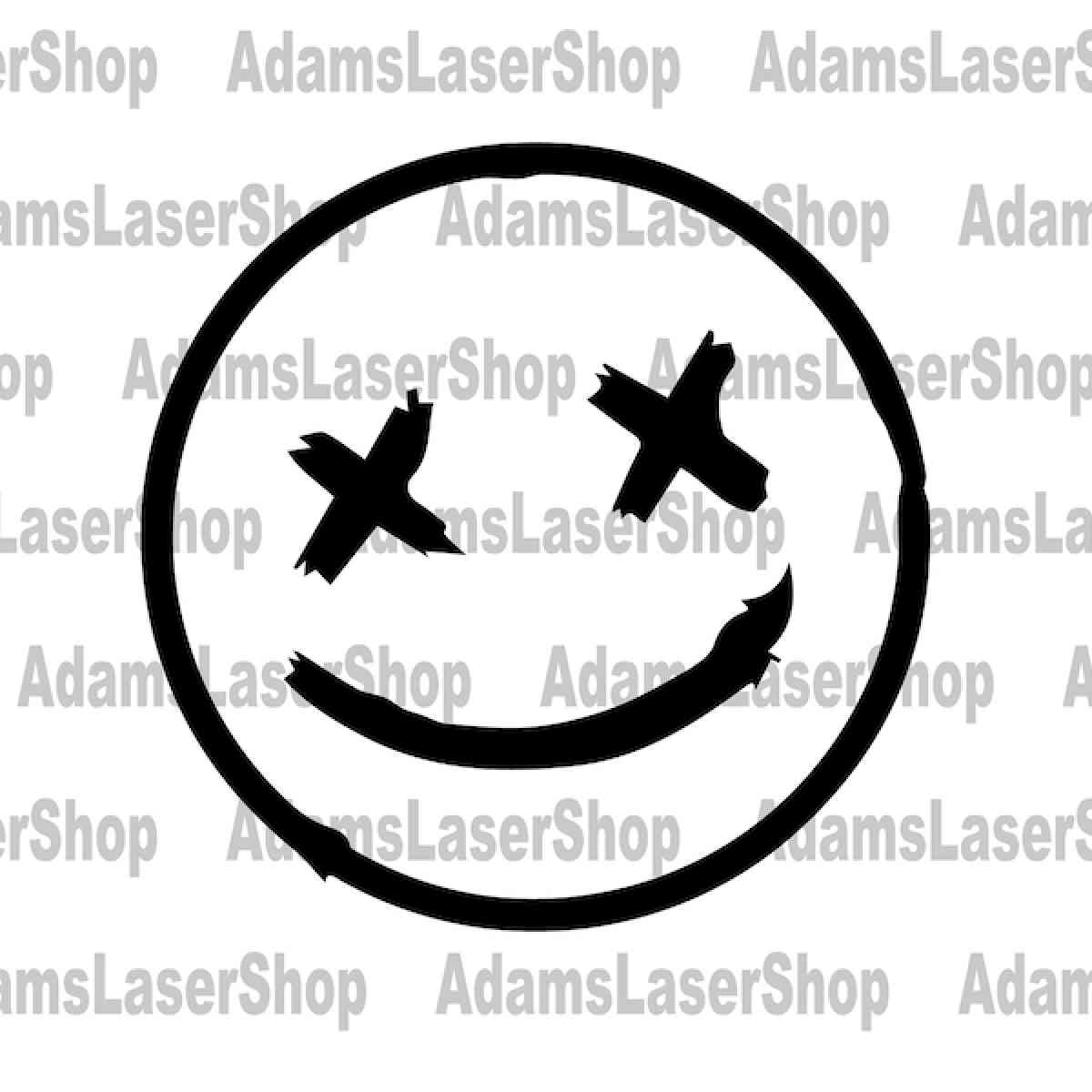 smiley face decal - Fairland, Indiana