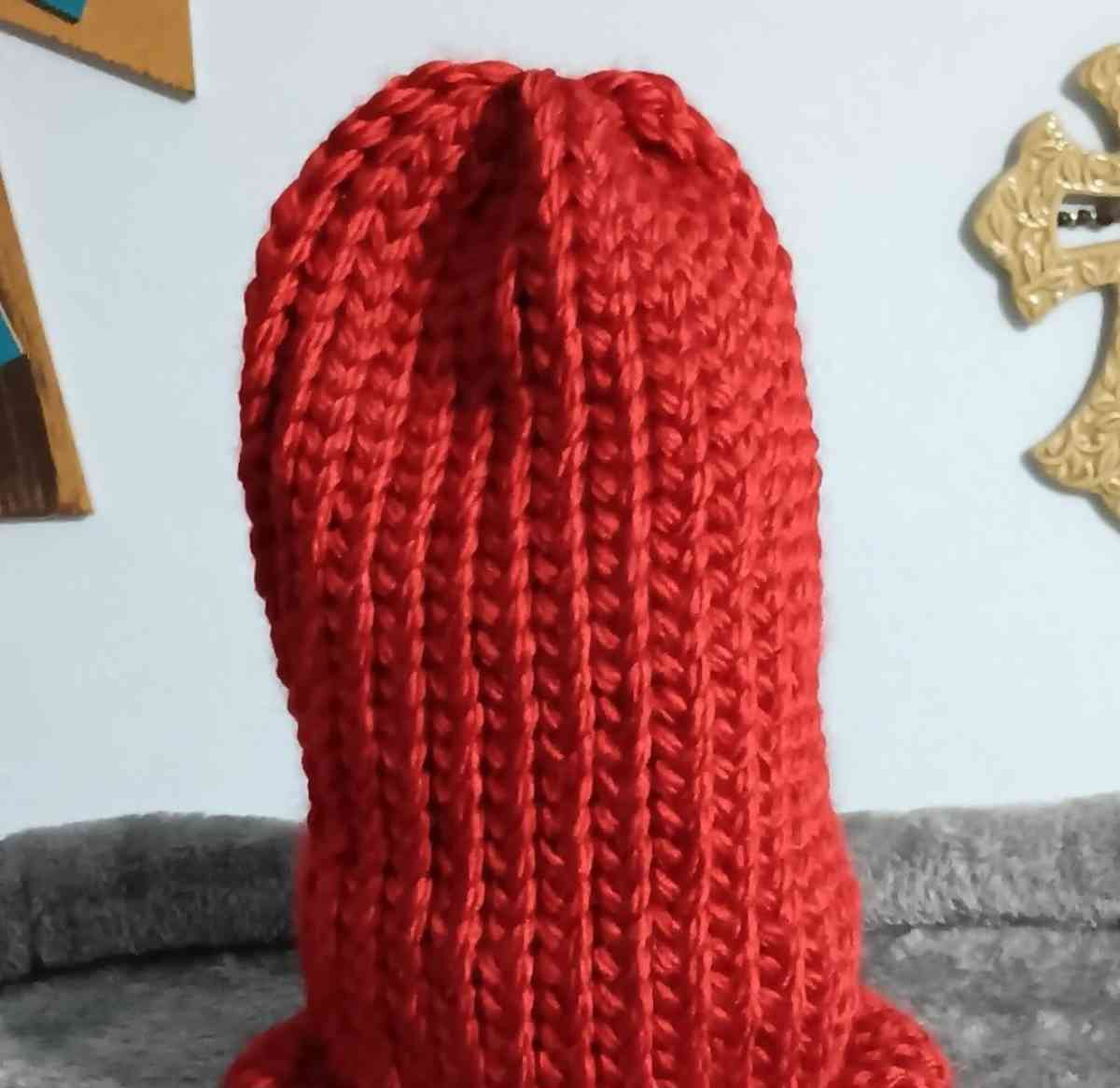 Red Knitted Toddler Beanie - Nashville, Arkansas - FleaMarketBay